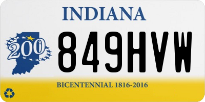 IN license plate 849HVW
