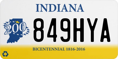 IN license plate 849HYA