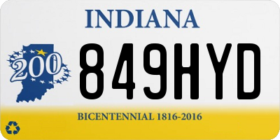 IN license plate 849HYD