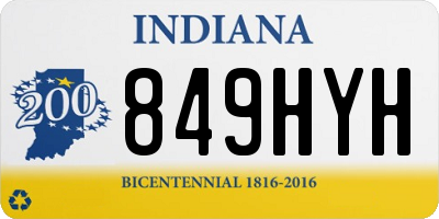 IN license plate 849HYH