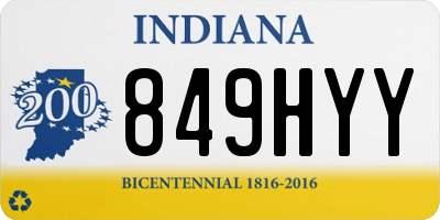 IN license plate 849HYY