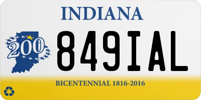 IN license plate 849IAL