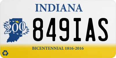 IN license plate 849IAS