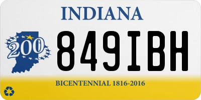 IN license plate 849IBH