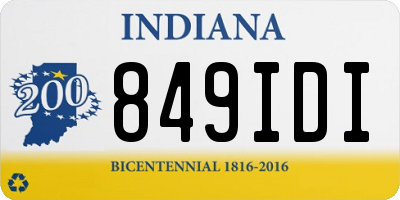IN license plate 849IDI