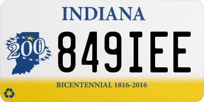 IN license plate 849IEE