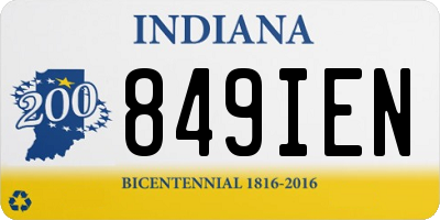 IN license plate 849IEN