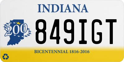 IN license plate 849IGT