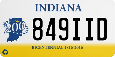 IN license plate 849IID