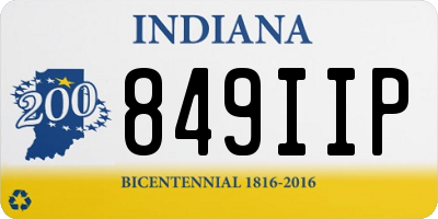 IN license plate 849IIP