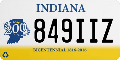 IN license plate 849IIZ