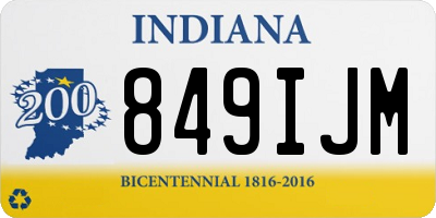 IN license plate 849IJM
