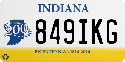 IN license plate 849IKG