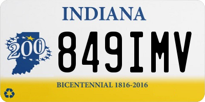 IN license plate 849IMV