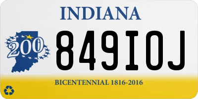 IN license plate 849IOJ