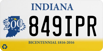 IN license plate 849IPR