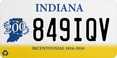 IN license plate 849IQV