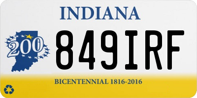 IN license plate 849IRF