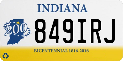 IN license plate 849IRJ