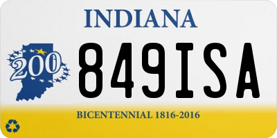 IN license plate 849ISA