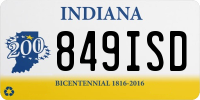 IN license plate 849ISD