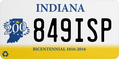 IN license plate 849ISP