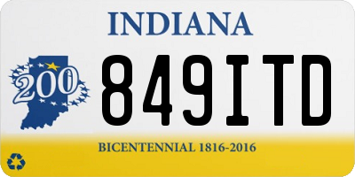 IN license plate 849ITD