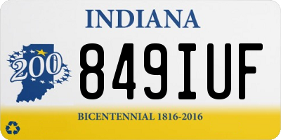 IN license plate 849IUF