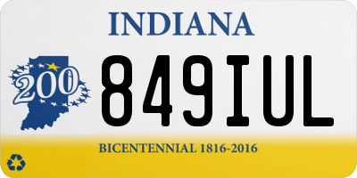 IN license plate 849IUL