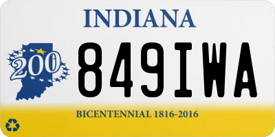 IN license plate 849IWA