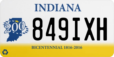 IN license plate 849IXH