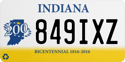 IN license plate 849IXZ