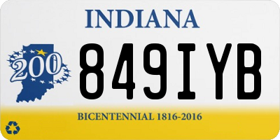IN license plate 849IYB