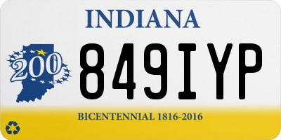 IN license plate 849IYP