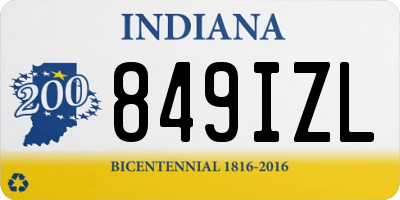 IN license plate 849IZL