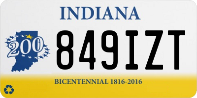 IN license plate 849IZT
