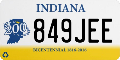 IN license plate 849JEE