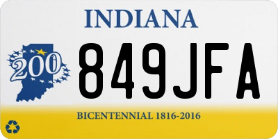 IN license plate 849JFA