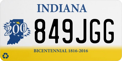 IN license plate 849JGG