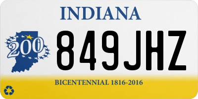 IN license plate 849JHZ