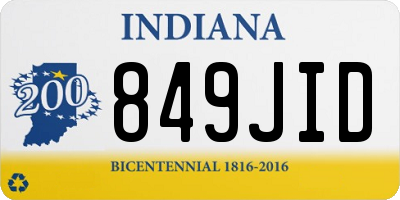 IN license plate 849JID