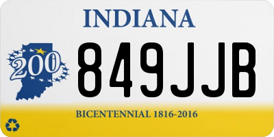 IN license plate 849JJB