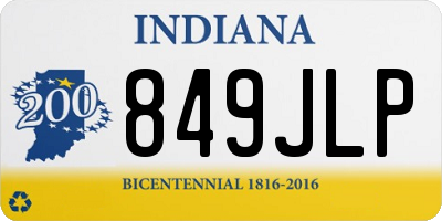 IN license plate 849JLP