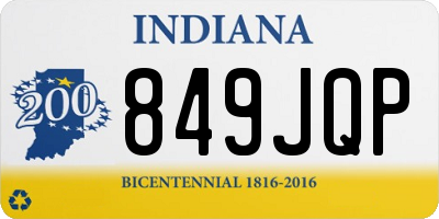 IN license plate 849JQP
