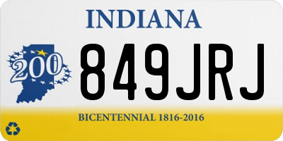IN license plate 849JRJ