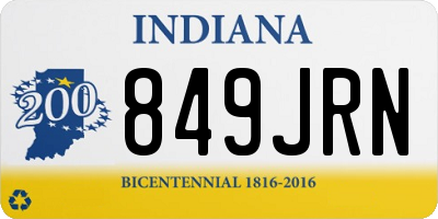 IN license plate 849JRN