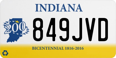 IN license plate 849JVD