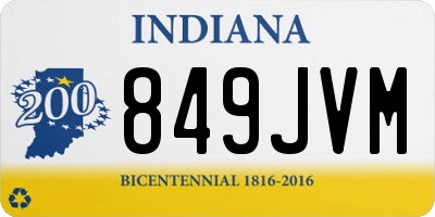 IN license plate 849JVM
