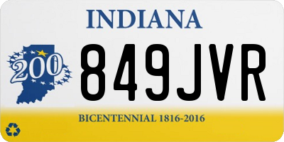 IN license plate 849JVR