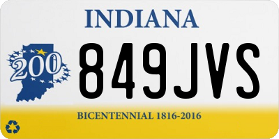 IN license plate 849JVS